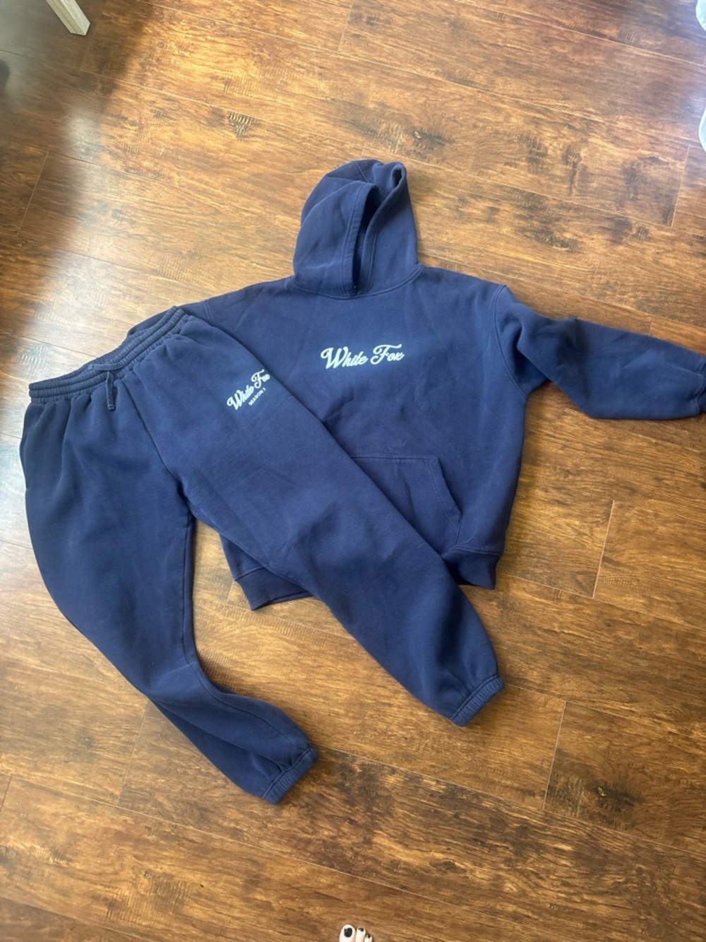 White Fox Boutique Navy Sweat Set